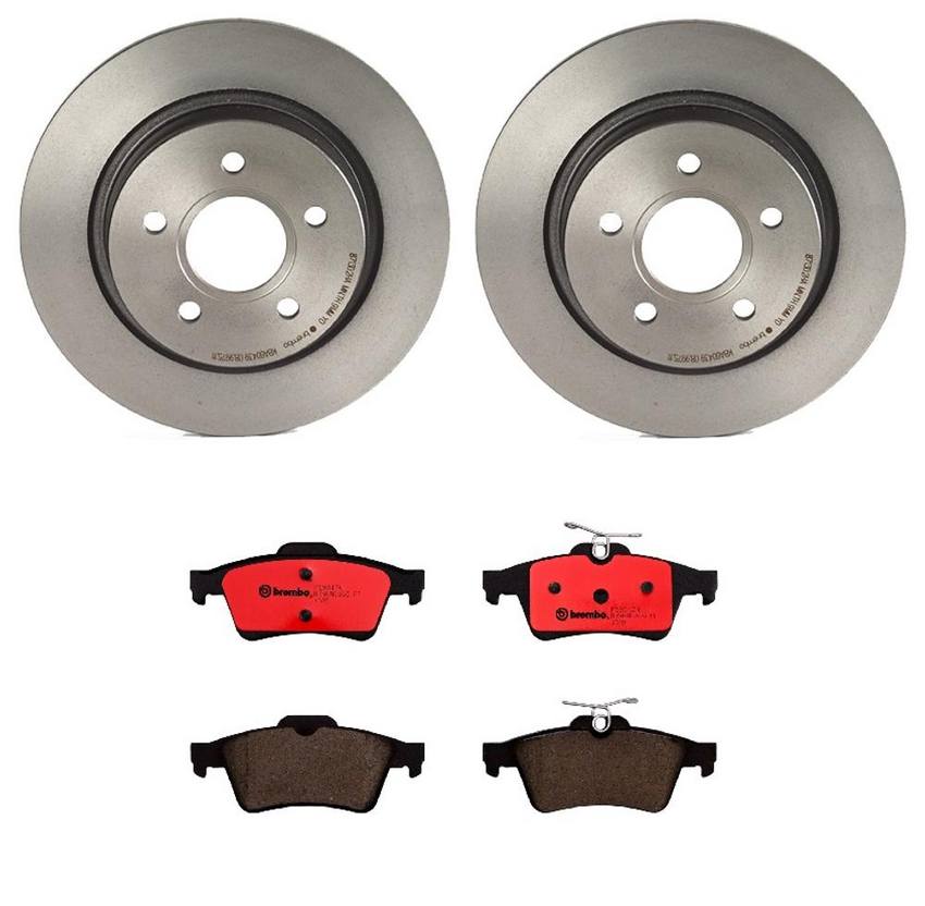 Brembo Brakes Kit - Pads and Rotors Rear (280mm) (Ceramic)